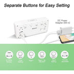 Welgo 7.5 Inches Large Dimmable Digital Alarm Clock For Seniors & Kids | 0-100% Dimmable Display, Usb Charging Port, Adjustable Volume, Easy Snooze, Outlet-Powered For Bedrooms
