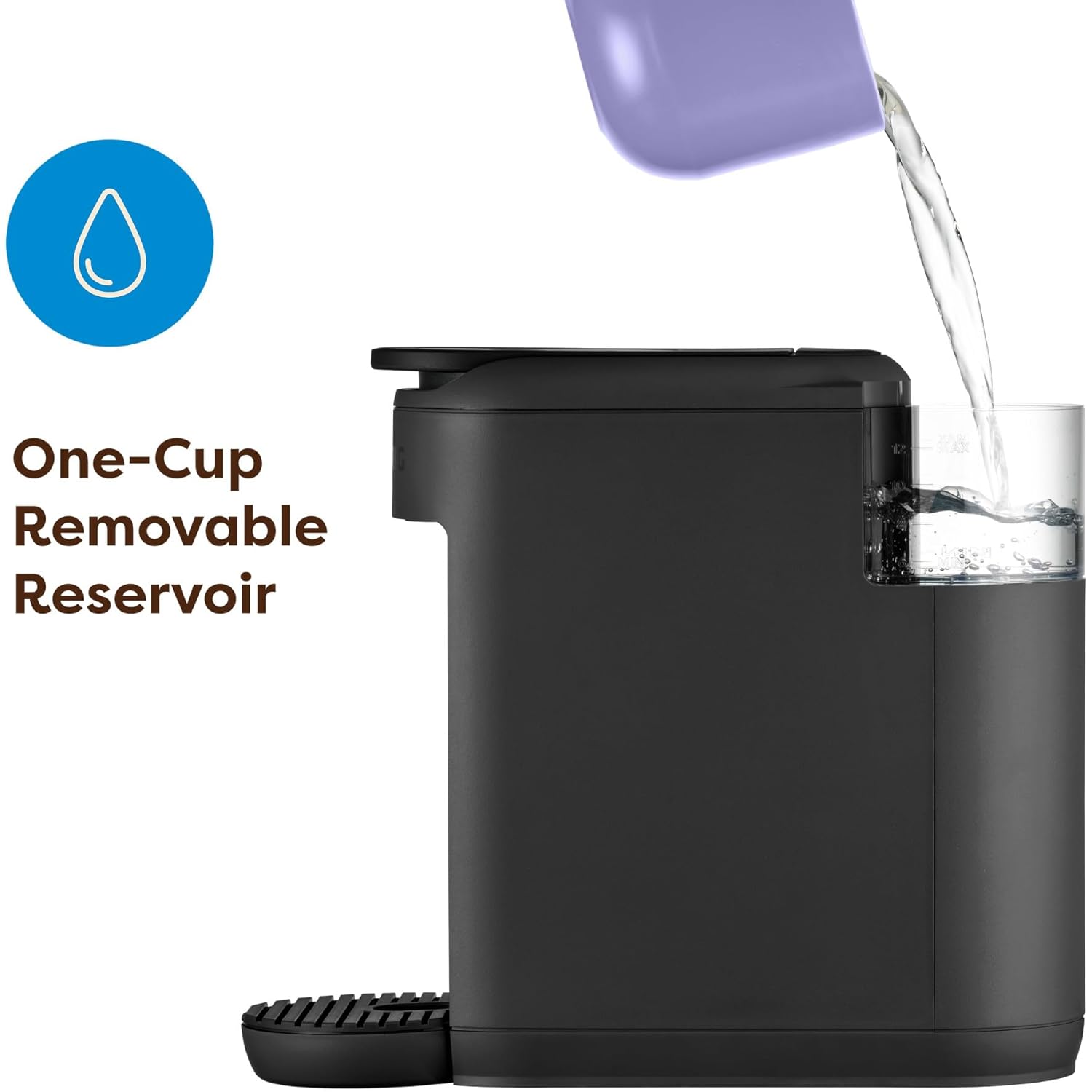 Keurig K-Mini Mate Single Serve K-Cup Pod Coffee Maker, Brews Up to 12 oz Cup, Compact Portable Coffee Machine for Small Spaces, Great for Dorms & Offices, Black