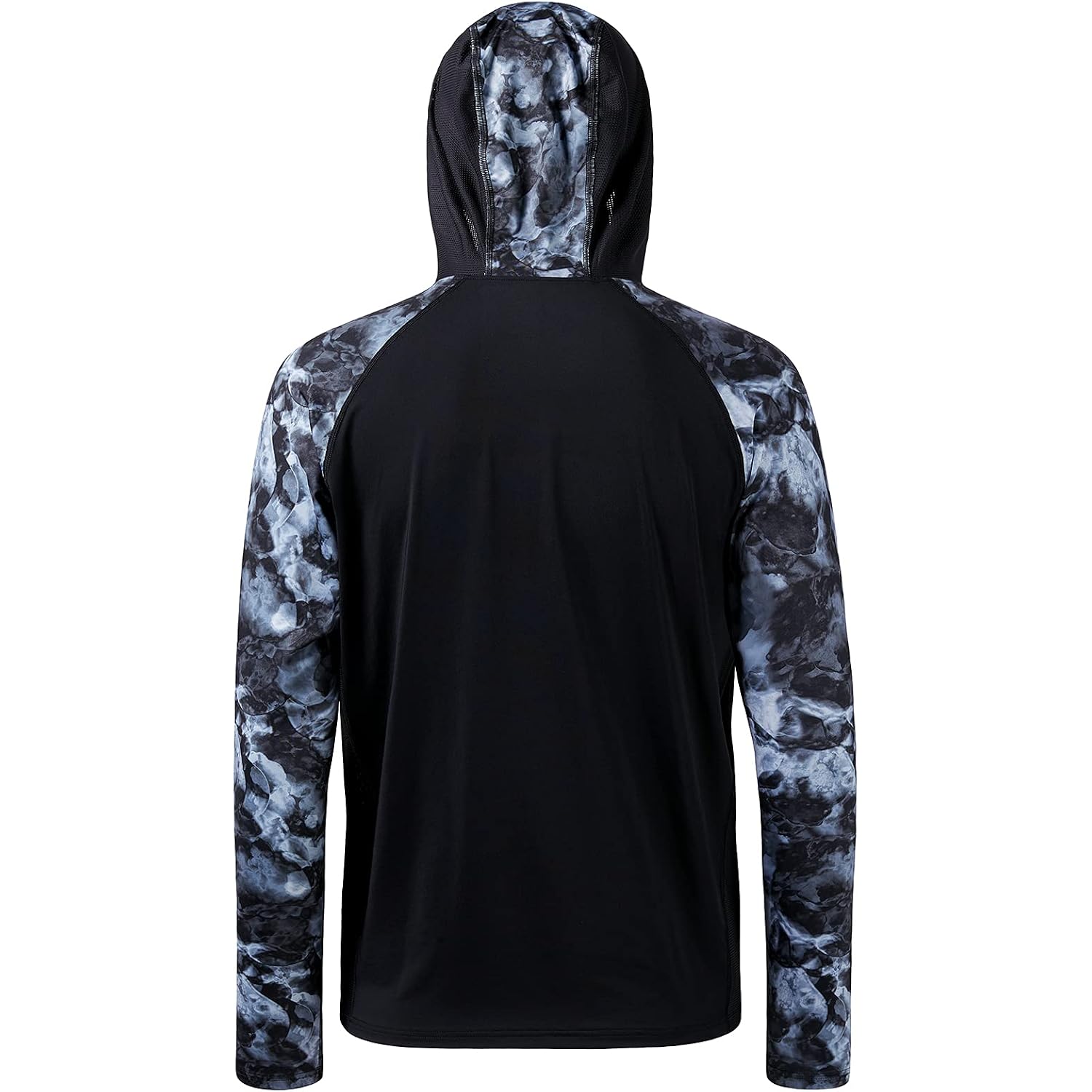 Bassdash Men’S Upf 50 Performance Fishing Shirt Cooling Hoodie Camo Long Sleeve Fs17M