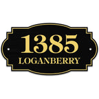 House Address Sign, House Address Plaque, Indoor/Outdoor Use, 7X12 Inch, 22 Colors, Reflective Option, Usa Made By My Sign Center (Victorian)