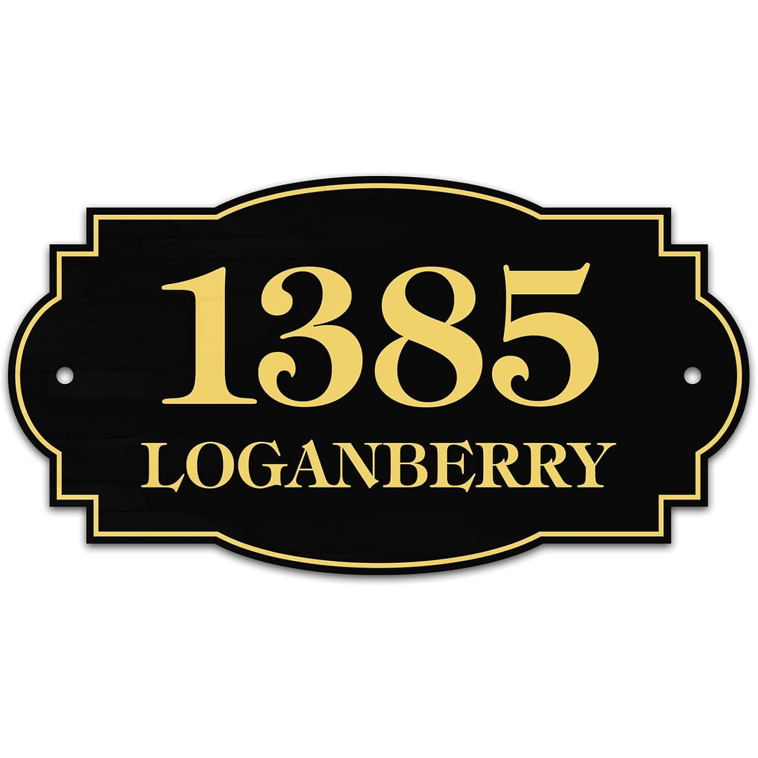 House Address Sign, House Address Plaque, Indoor/Outdoor Use, 7X12 Inch, 22 Colors, Reflective Option, Usa Made By My Sign Center (Victorian)