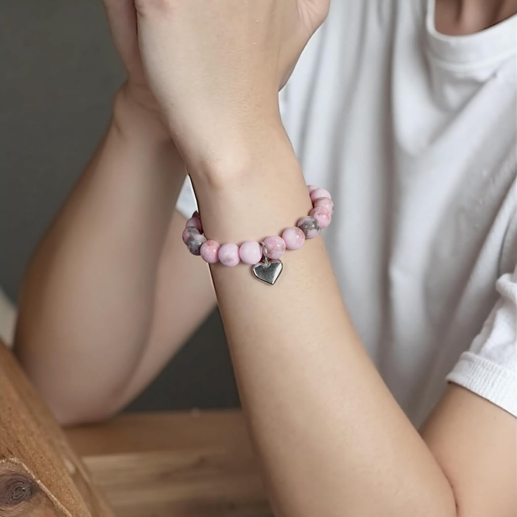 Mothers Day Gifts for Mom Wife Grandma, Valentines Day Gifts, Christmas Gift for Mom Women, Birthday, Unique Handmade Natural Stone Bracelet.