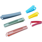 Yarall 32 PCS Plastic Chip Clips for Food Packages, Curved Design Sealing Bag Clips for Food, Kitchen and Home, 2 Sizes(4.3inch x 20, 3.1inch x 12)