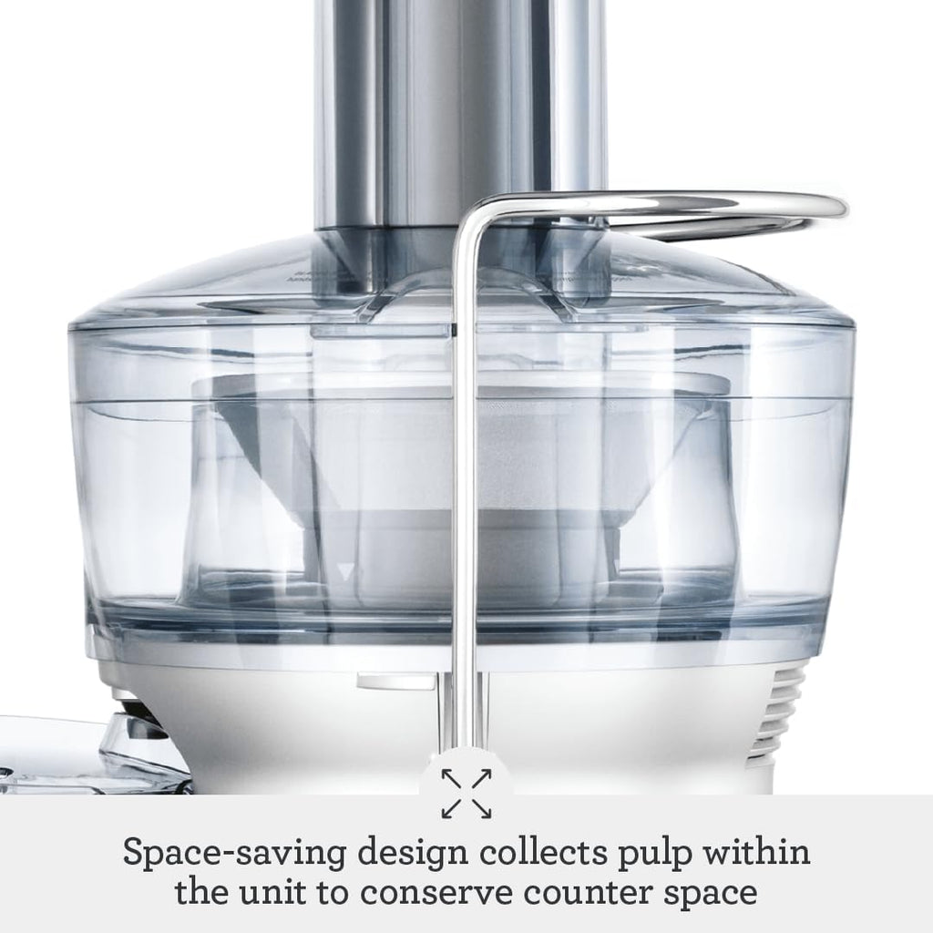 Breville Bje200Xl Juice Fountain Compact Centrifugal Machine, 25 Fl Oz, Silver