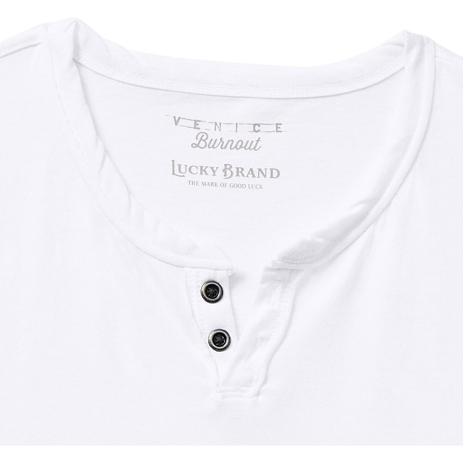 Lucky Brand Men'S Venice Burnout Notch Neck Tee Shirt
