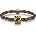 CHOW SANG SANG 999 24K Gold Charme Bold Black Diamond Charm Bracelet for Women & Men 95489C ICONIC