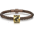 CHOW SANG SANG 999 24K Gold Charme Bold Black Diamond Charm Bracelet for Women & Men 95489C ICONIC