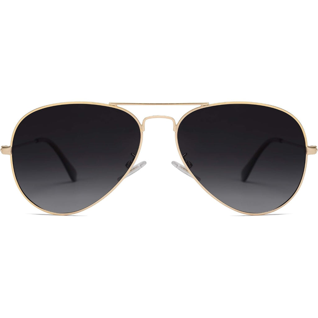 SOJOS Polarized Aviator Sunglasses for Men Women Classic Vintage Retro Style SJ1054 Gradient Grey