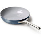 Caraway Nonstick Ceramic Frying Pan (2.7 Qt, 10.5") - Non Toxic, Ptfe & Pfoa Free - Oven Safe & Compatible With All Stovetops (Gas, Electric & Induction) - Navy