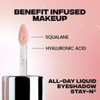 Sacheu Liquid Eyeshadow STAY-N Longwear Eye Makeup — Buildable Highly Pigmented & Blendable Eye Shadow Cream in Matte & Shimmer Finishes, Espress Yo Self