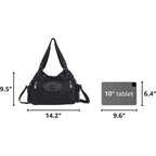 Angel Kiss Purses For Women, Large Shoulder Bag Hobo Tote Purse Mutipocket Faux Leather Satchel Hobo Purse