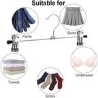 Northern Brothers Pants Hangers With Clips, Heavy Duty 20 Pack, Adjustable Metal Skirt Hanger For Women Men Jeans Shorts Trousers Dorm Bedroom College Clothes Closet Organizers And Storage
