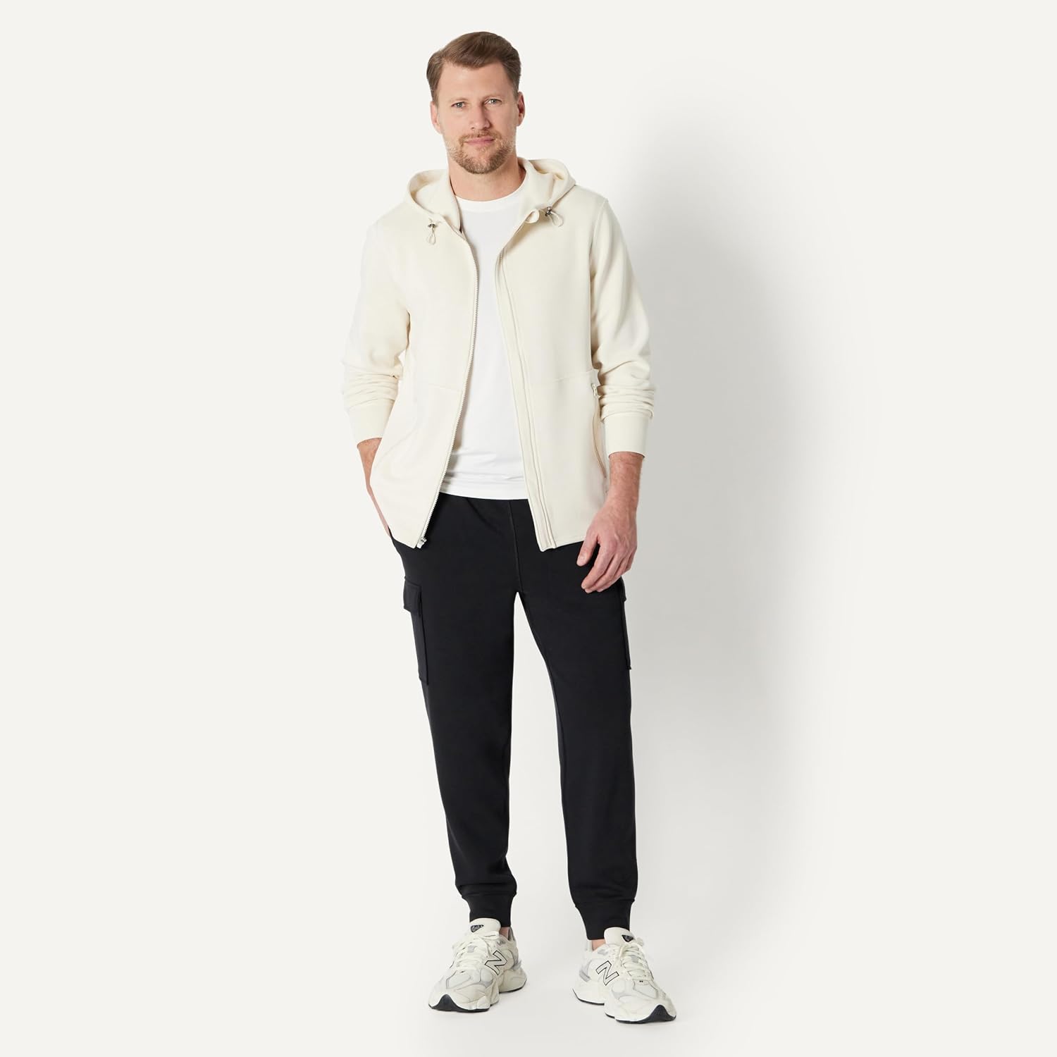Amazon Essentials Men'S Active Athletic Relaxed Fit Full-Zip Lounge Workout Gym Hoodie