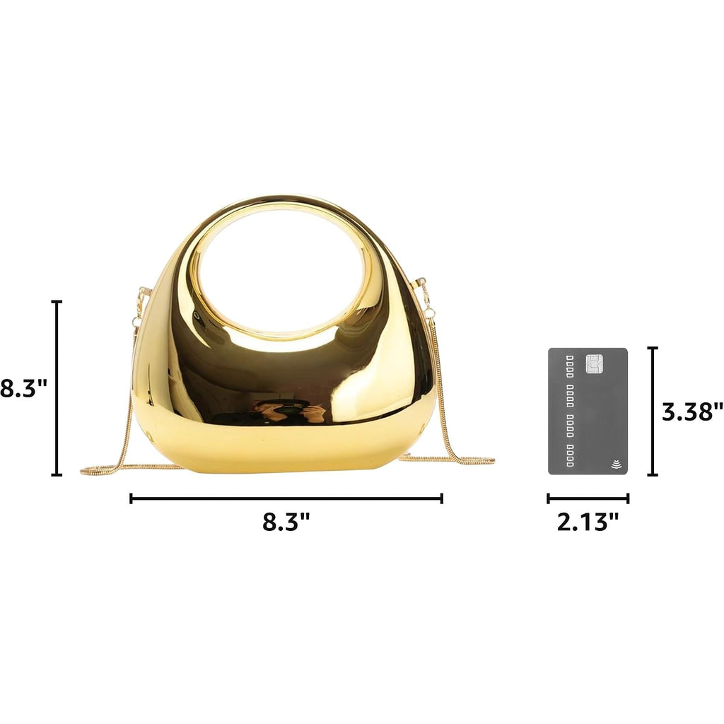 Acrylic Handbags For Women Cute Acrylic Clutch Small Unique Purse Trendy Metal Evening Bag For Party Cocktail