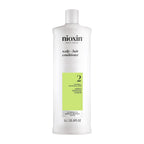Nioxin System 2 Scalp + Hair Thickening Conditioner For Natural Hair With Progressed Thinning | Boost Hair Density With Niacinamide & Biotin | Refreshed Scalp With Healthy Shine