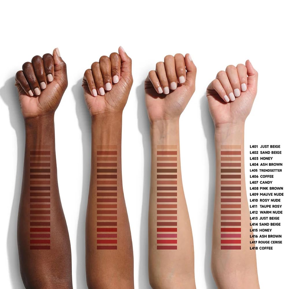 Beauty Glazed 6Pcs Nude Brown Lip Liner Makeup Set - Waterproof & Smudge-Proof Matte Pencil, Long-Lasting & Durable, Smooth & Easy Glide, Non-Smudge, Contouring, Filling & Layering (Nude-Brown Set)