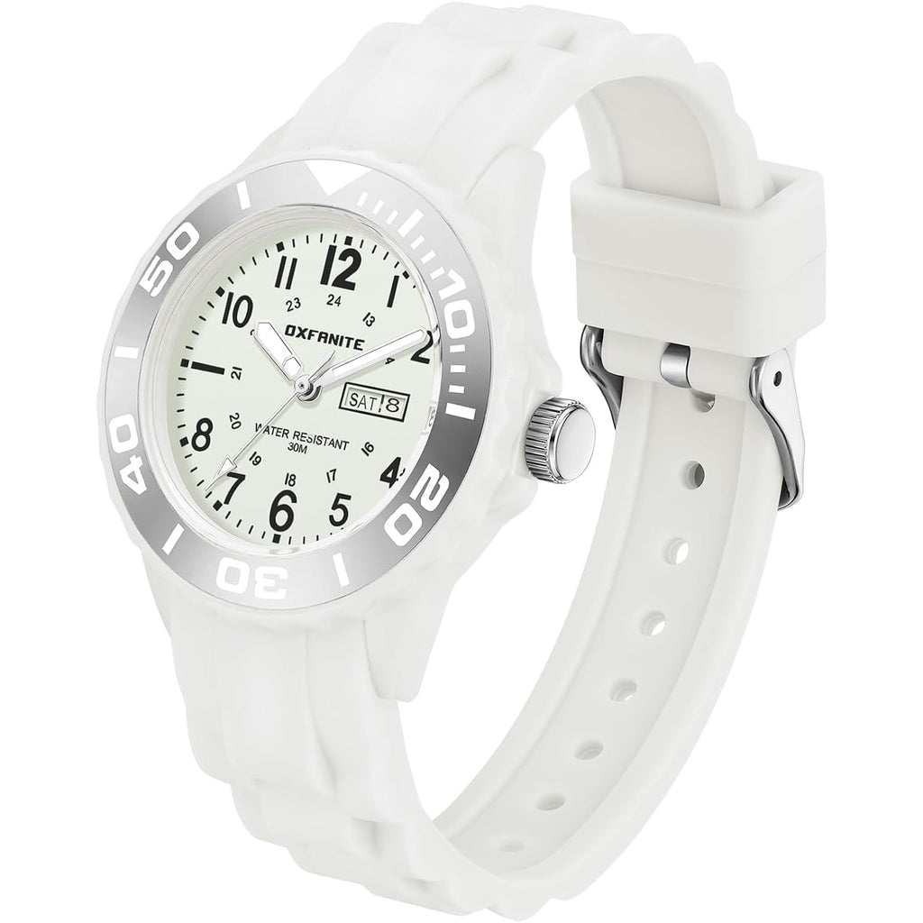 Waterproof Nurse Watch For Medical Professionals,Students, Women Men, Military Time Easy To Read Dial, 24 Hour With Second Hand, Soft And Breathable Silicone Band