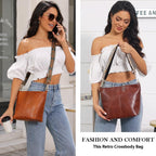 Hobo Bags Vegan Leather Crossbody Bag Guitar Strap Shoulder Purses With Zipper Handbags For Women