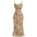 Gorglitter Women'S Floral Spring Summer Wedding Guest Dress Bridal Shower Cocktail Tea Party Beach Midi Sun Dress 2026