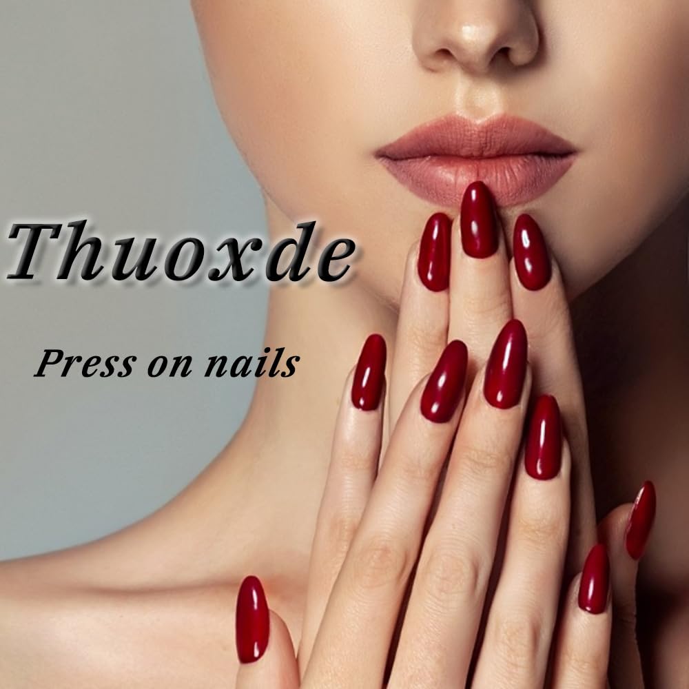 Square Press on Nails Ombre Fake Nails Chrome False Nails Glossy Medium Artificial Acrylic Nail Press ons Full Cover Stick Glue on Nails for Women Manicure Decoration 24Pcs