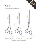 Professional Hair Shears 6.5 In Extremely Sharp Blades,Professional Hair Cutting Scissors,Haircutting Scissors For Professionals,Hair Scissors