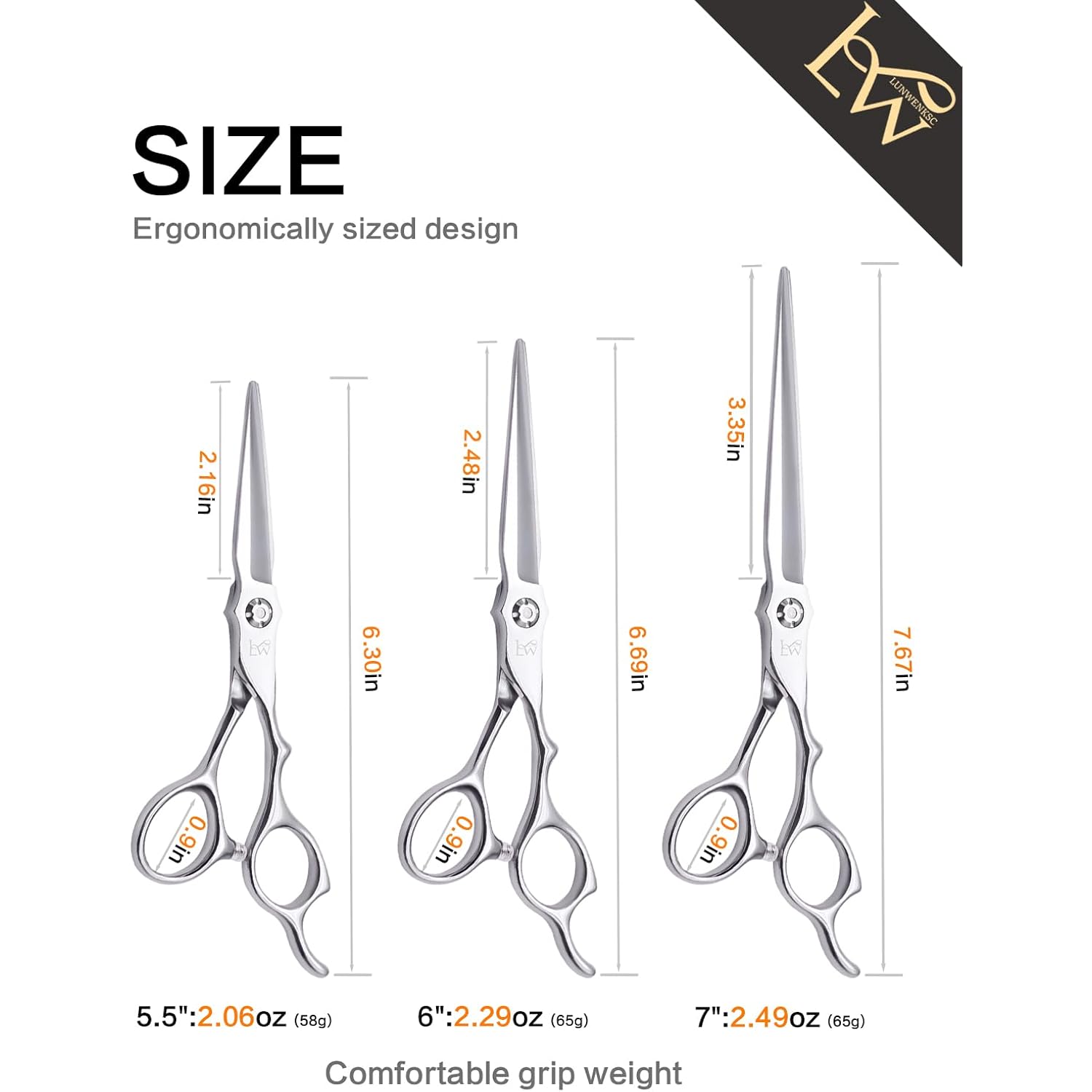 Professional Hair Shears 6.5 In Extremely Sharp Blades,Professional Hair Cutting Scissors,Haircutting Scissors For Professionals,Hair Scissors
