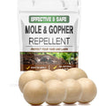 Lebmp Mole Repellent, Gopher Repellent, Groundhogs Repellant Outdoor, Vole Deterrent, Armadillo Repellent For Lawns, Keep Mole Out Of Yard, Get Rid Of Gophers, Covers Up To 120 Sq Ft-8Pcs
