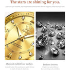 Olevs Watch Women,Watches For Women,Luxury Casual Stainless Steel Women'S Wrist Watches Classic Small Face Dress Analog Womens Watches With Date Easy To Read Waterproof Luminous Quartz Ladies Watches