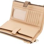 Guess Womens Laurel Ii Double Zip Organizer Wallet