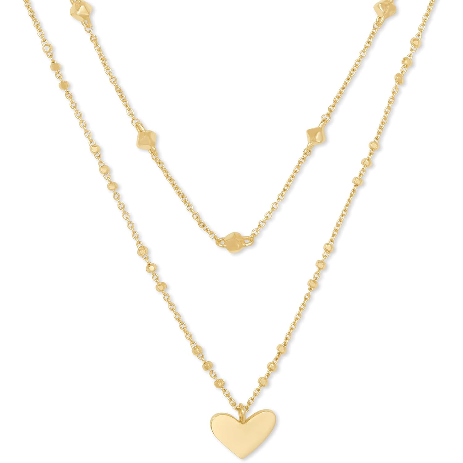 Kendra Scott Ari Heart Multistrand Necklace, Fashion Jewelry for Women