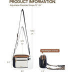 Telena Small Crossbody Bags For Women Vegan Leather Crossbody Purse With Adjustable Wide Strap For Daily Life