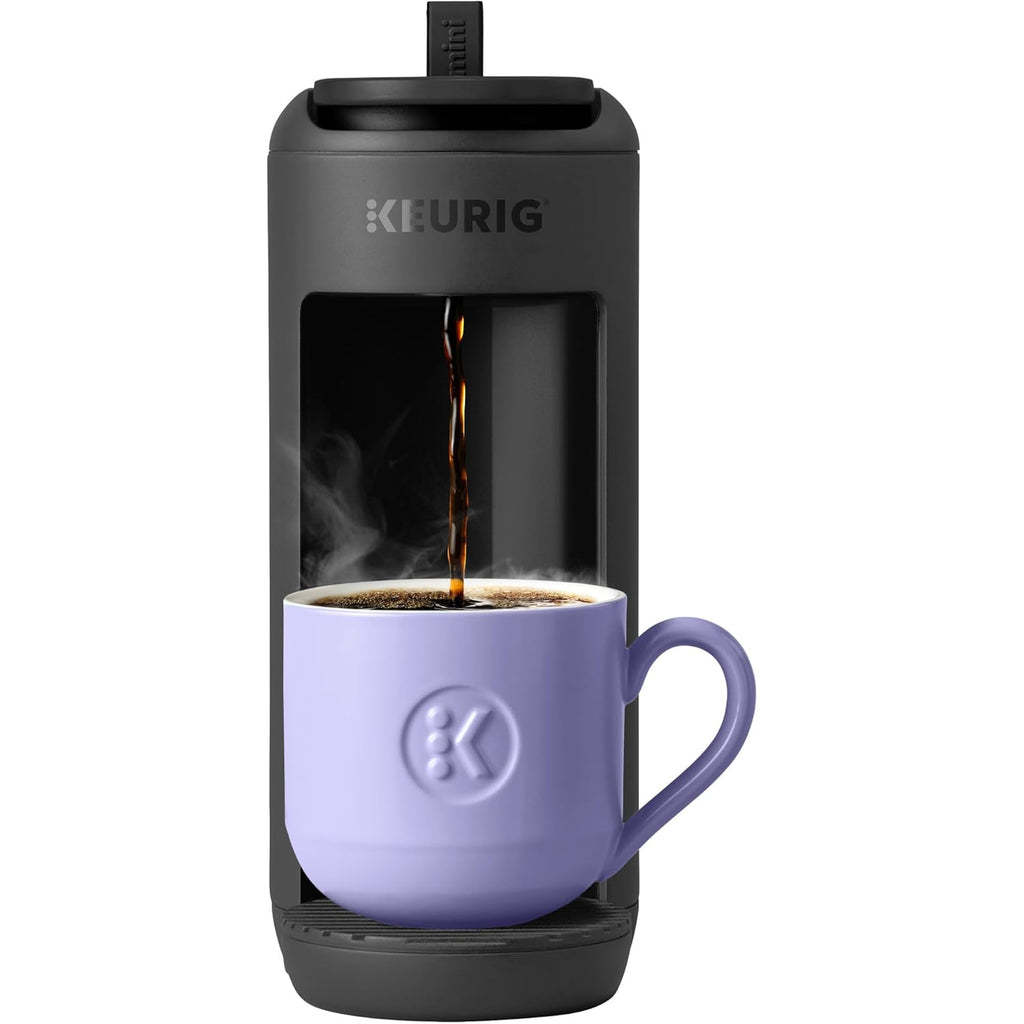 Keurig K-Mini Mate Single Serve K-Cup Pod Coffee Maker, Brews Up to 12 oz Cup, Compact Portable Coffee Machine for Small Spaces, Great for Dorms & Offices, Black
