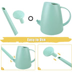 1.8L Watering Can For Indoor Plants, Small Watering Can With Long Spout & Removable Nozzle, Plastic Indoor Water Can For House Plants, Garden Flowers(Approx. 0.5 Gallon)