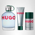Hugo Boss Hugo Man Eau De Toilette 3-Piece Gift Set -Edt 4.2 Fl Oz, Shower Gel 1.6 Fl Oz, Deodorant 2.4 Oz - With Notes Of Green Apple & Fir Balsamk – Long Lasting Fragrance