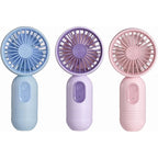 Mini Portable Fan 3 Pack, Cute Handheld Battery Operated Lightweight Small Personal Fan With 3 Speeds And Usb Rechargeable Eyelash Fans For Women Men Office Outdoor Travel Camping
