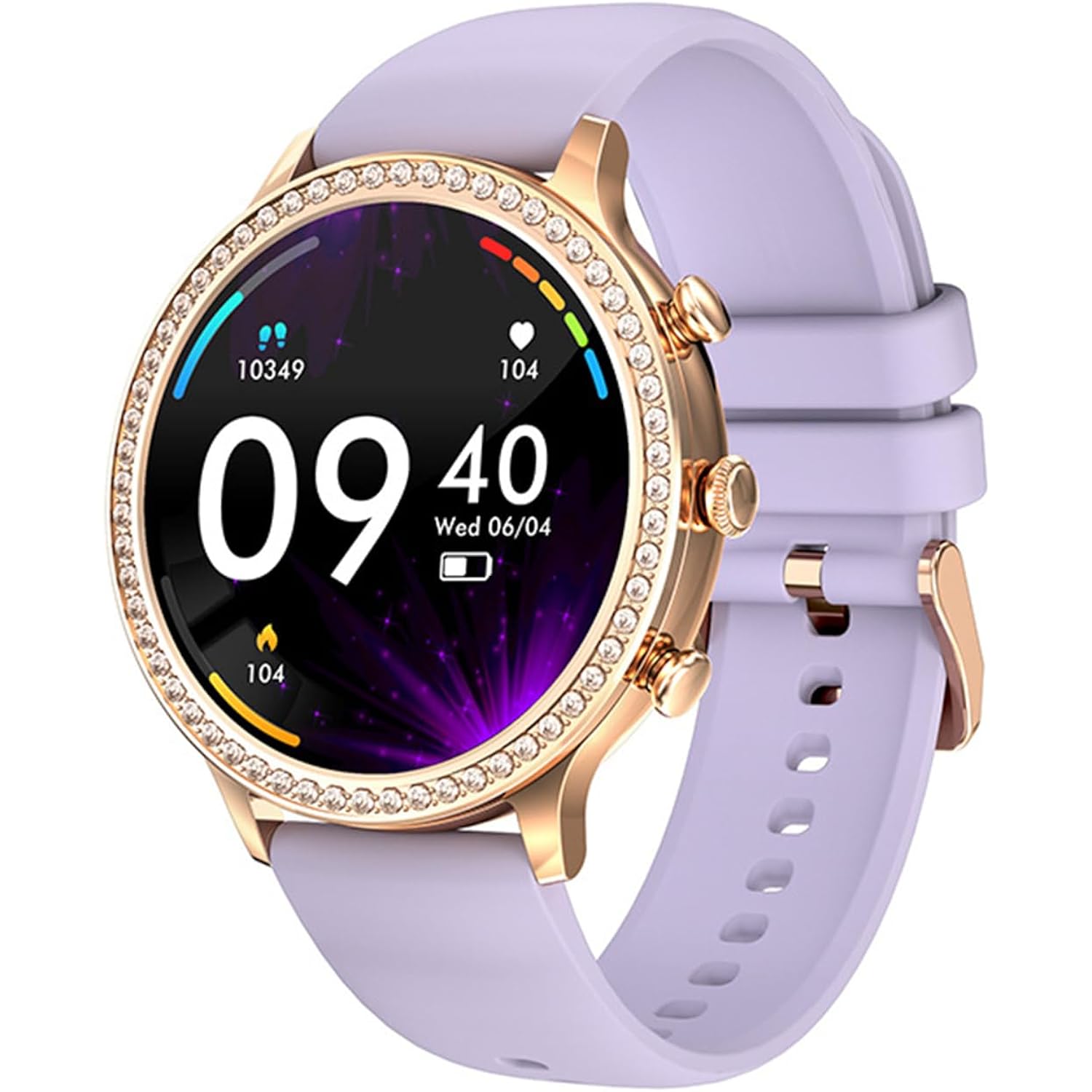 Smart Watch Women Bluetooth Calls for Android iOS Phone Sport Fitness Activity Tracker 1.32" HD Full Touch Screen Heart Rate Sleep Monitor Ladies Silver Mesh Smartwatch Gift,G
