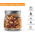 Mason Jars 8 oz 30 Pack- Small Mason Jars With Silver Lids -1/4 Quart Canning Jars| Storage Glass Jars With Lids For Jelly, Jam, Honey, Pickles - Spice Glass Jars - With 30 Chalkboard Labels