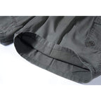 Mens Cotton Loose Drawstring Cargo Short With Full Elastic Waist