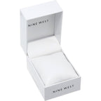 Nine West Women's Floral Dial Mesh Bracelet Watch