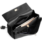 hedexe Genuine Leather Tote Bag for Women: Soft Cowhide Shoulder Handbags for Ladies - Satchel Purse for Travel Work(Large)