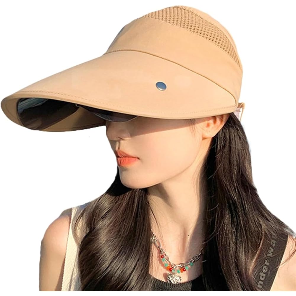 Wide Brim Sun Hat for Women Goggles UV Protection Beach Visor Cap Sports Golf Hiking