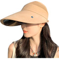 Wide Brim Sun Hat for Women Goggles UV Protection Beach Visor Cap Sports Golf Hiking
