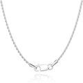 Jewlpire 18K Gold Plated 925 Sterling Silver Chain Necklace for Women, 1.35mm Rope Chain Necklace for Women Men Super Shiny & Durable Women's Chains Necklaces 16 18 20 22 24 26 Inch