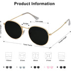 Sojos Small Round Polarized Sunglasses For Women Men Classic Vintage Retro Shades Uv400 Sj1014