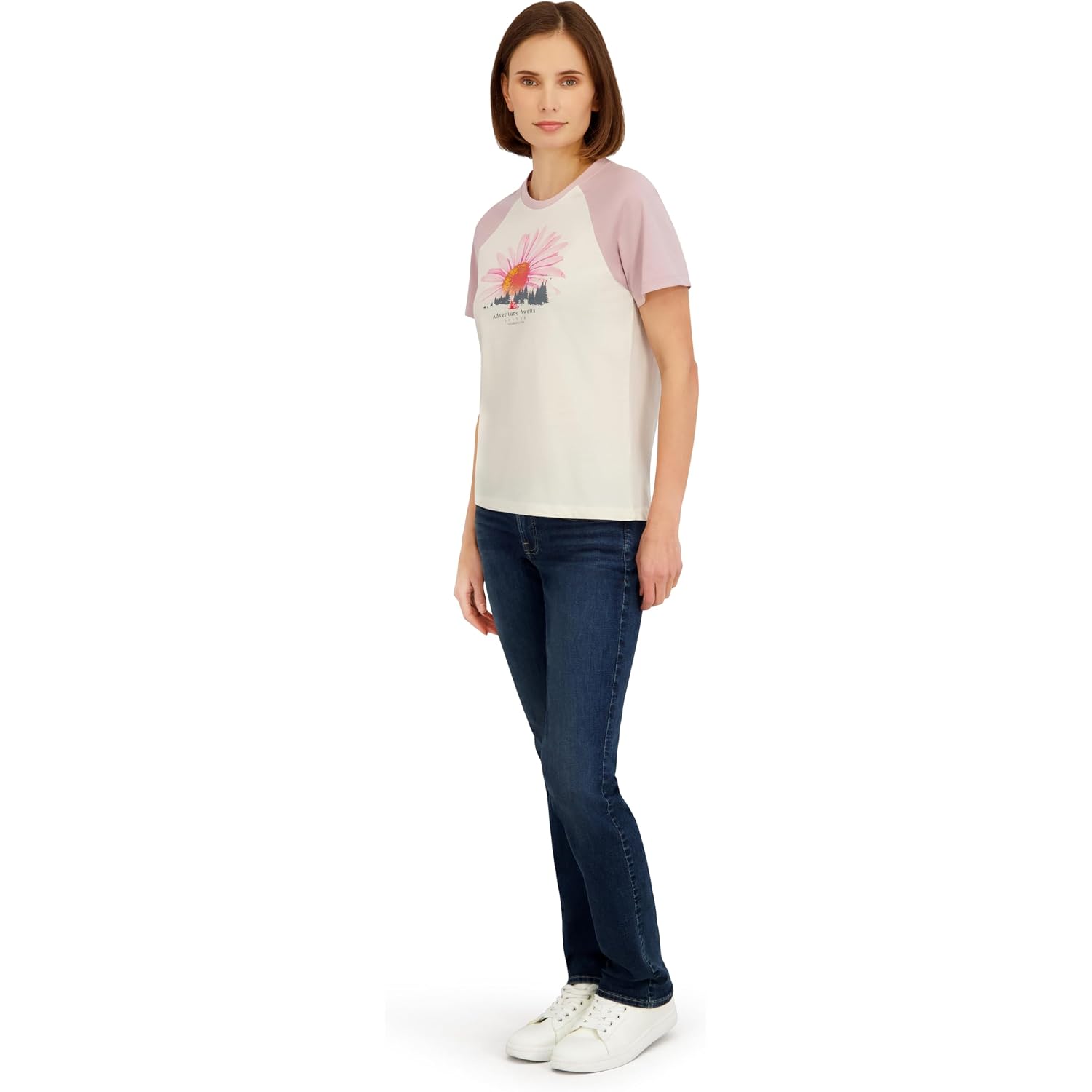 Spyder Women's Floral Adventure Graphic Short Sleeve Tee T-Shirt