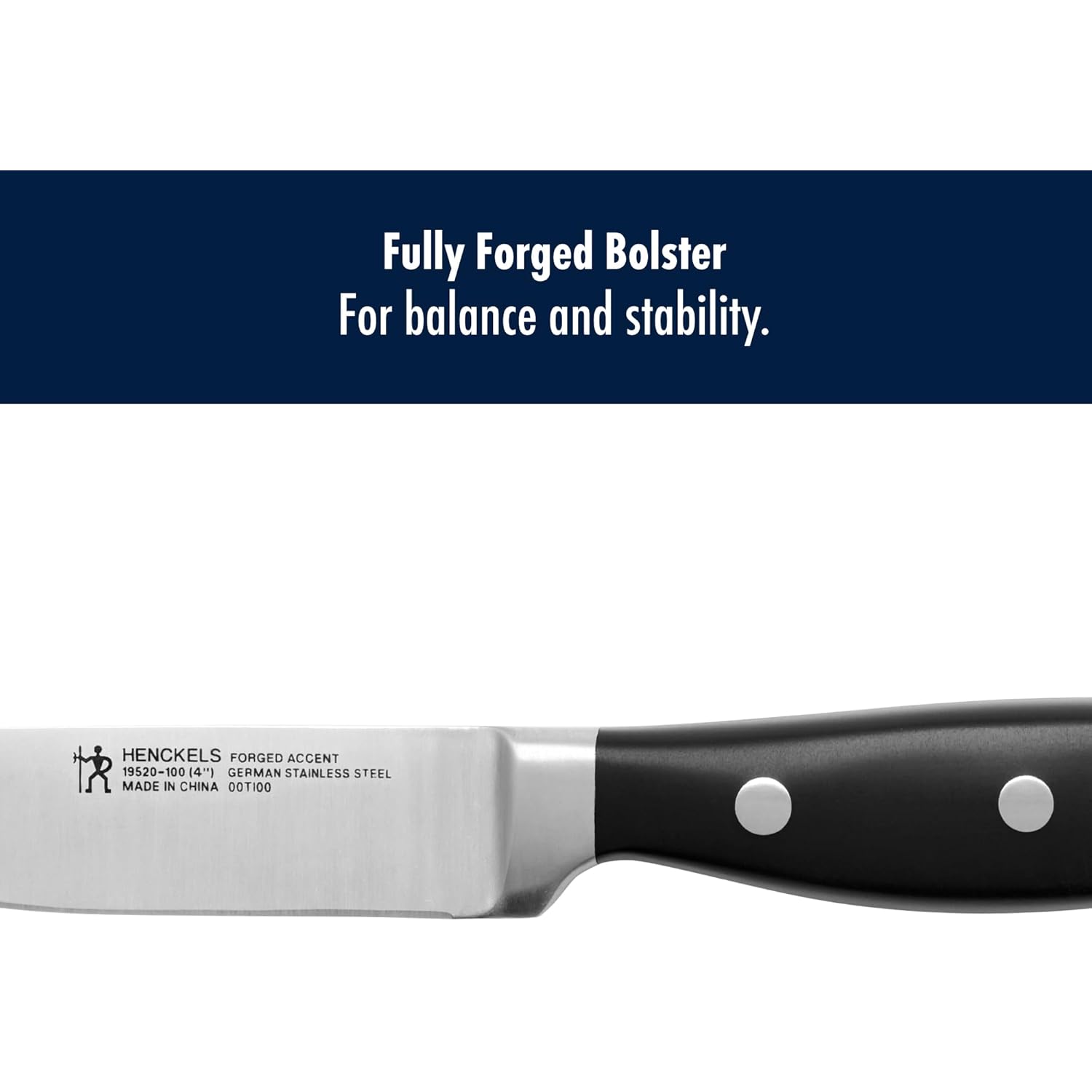 HENCKELS Forged Accent Razor-Sharp 2-pc Paring Knife Set, German Engineered Informed by 100+ Years of Mastery,Black