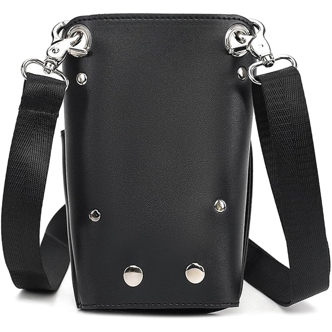 Scissor Bag, Faux Leather Salon Barber Professional Scissors Holster Hair Stylist Tools Bag With Waist Shoulder Belt