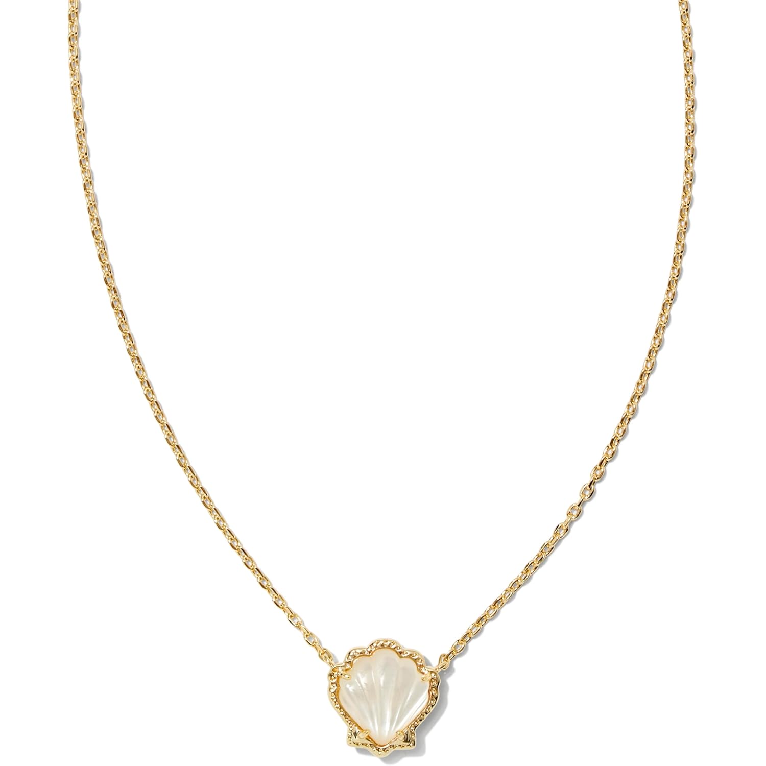 Kendra Scott Brynne Shell Short Pendant Necklace, Fashion Jewelry for Women