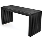 Aprtat Bamboo Dining Bench, 35 Inch Farmhouse Decor Indoor Kitchen Table Bench, Entryway Shoe Rack Bench Solid Bamboo Benches For Living Room, Hallway, Bedroom, Bathroom