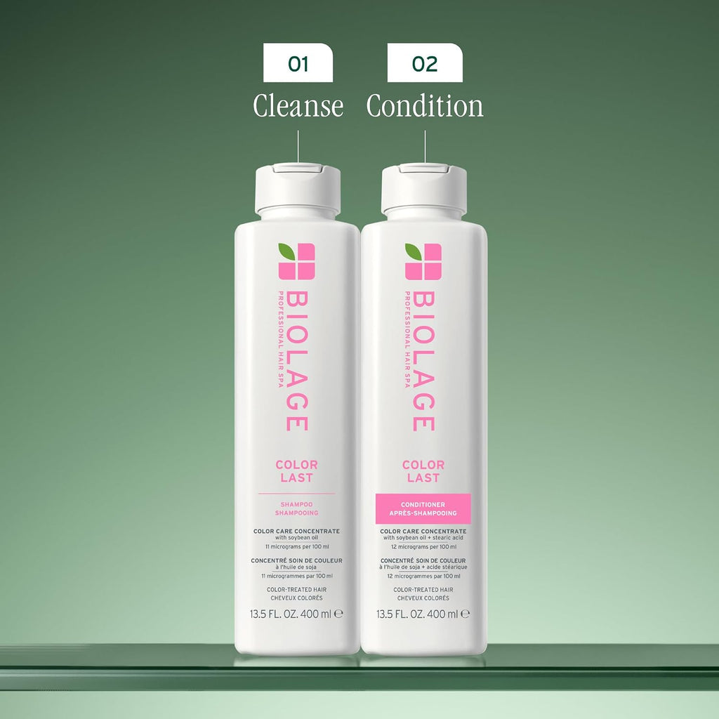 Biolage Color Last Shampoo - For Color-Treated Hair, Gently Cleanses, Nourishes, Strengthens, Hydrates And Adds Shine, Soybean Oil & Stearic Acid, Paraben & Mineral Oil-Free, Vegan